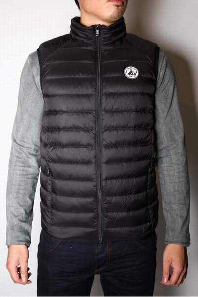 doudoune jott sans manche bleu marine